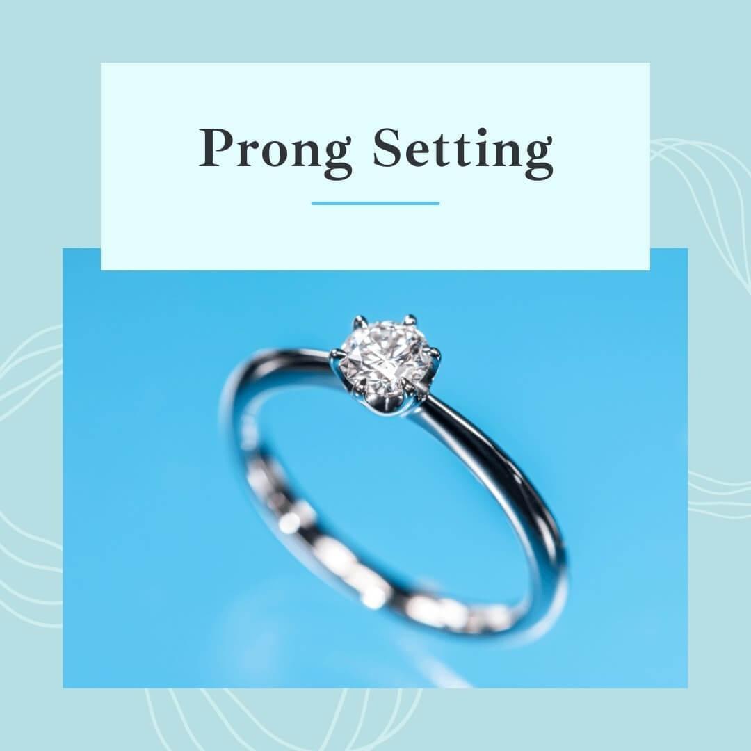 Bezel setting in a ring
